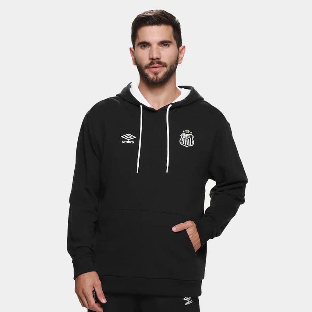 Blusão de Moletom Santos 2026 Umbro Viagem Masculino