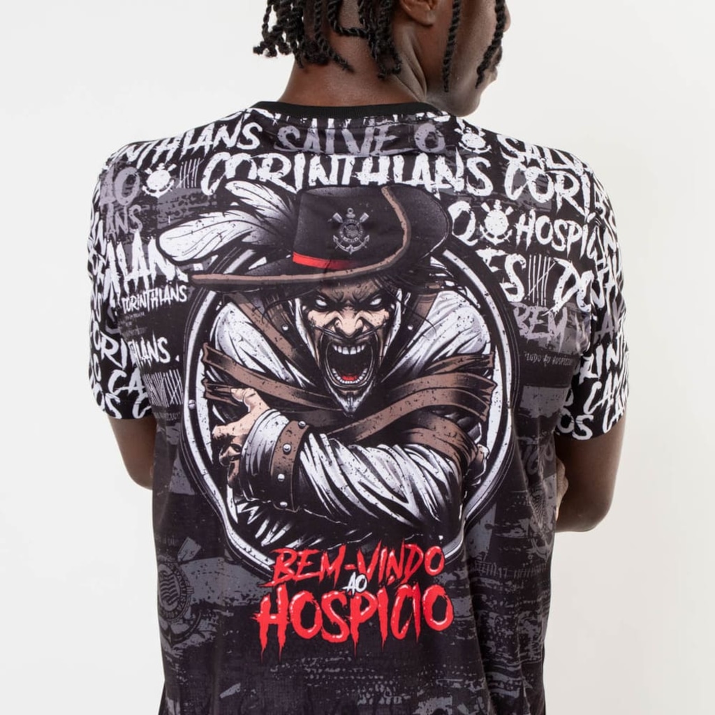 Imagem 5 do produto Camisa do Corinthians Surf Center Bem Vindo ao Hospício Masculina