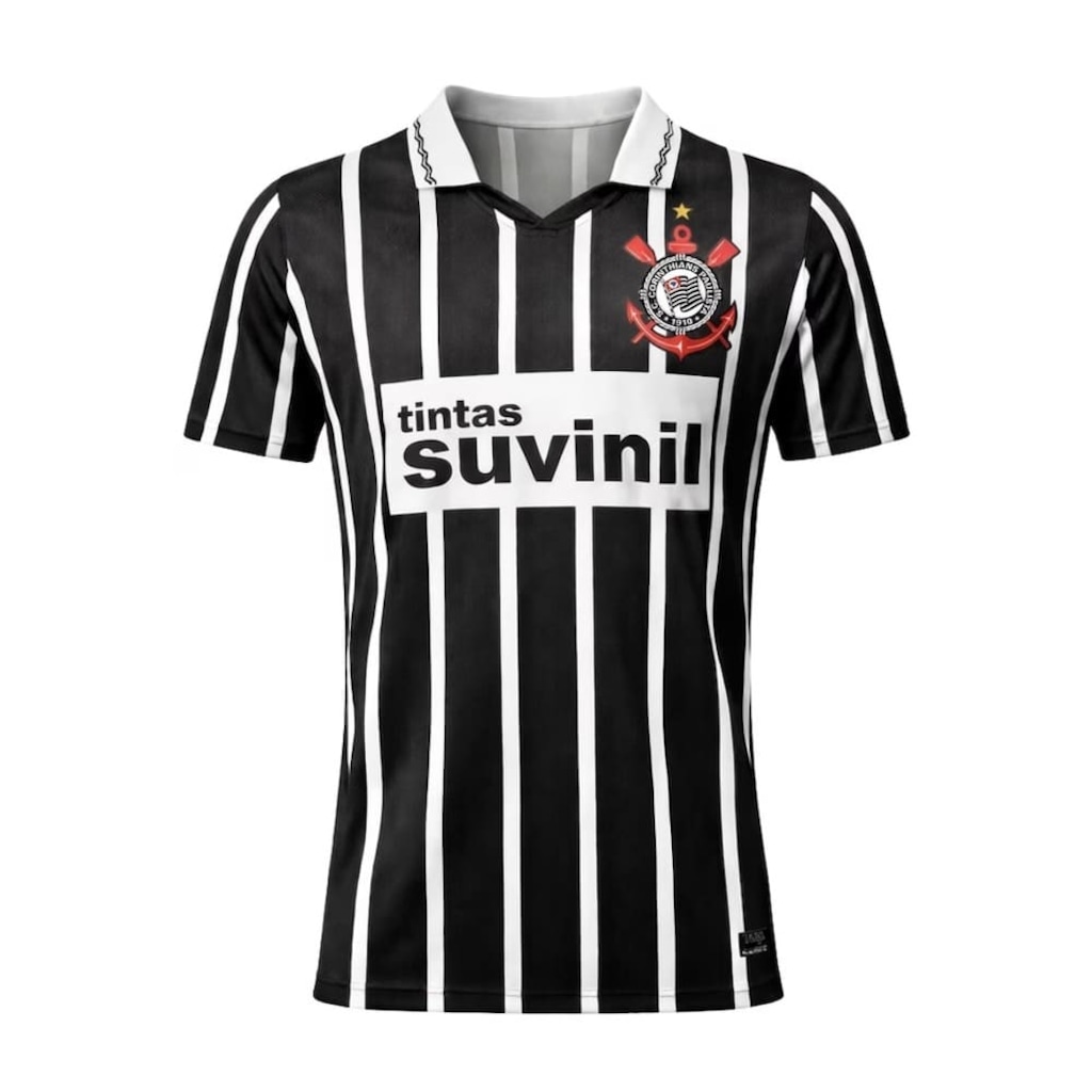 Camisa do Corinthians Coimbra Retrô 1995 Suvinil Masculina