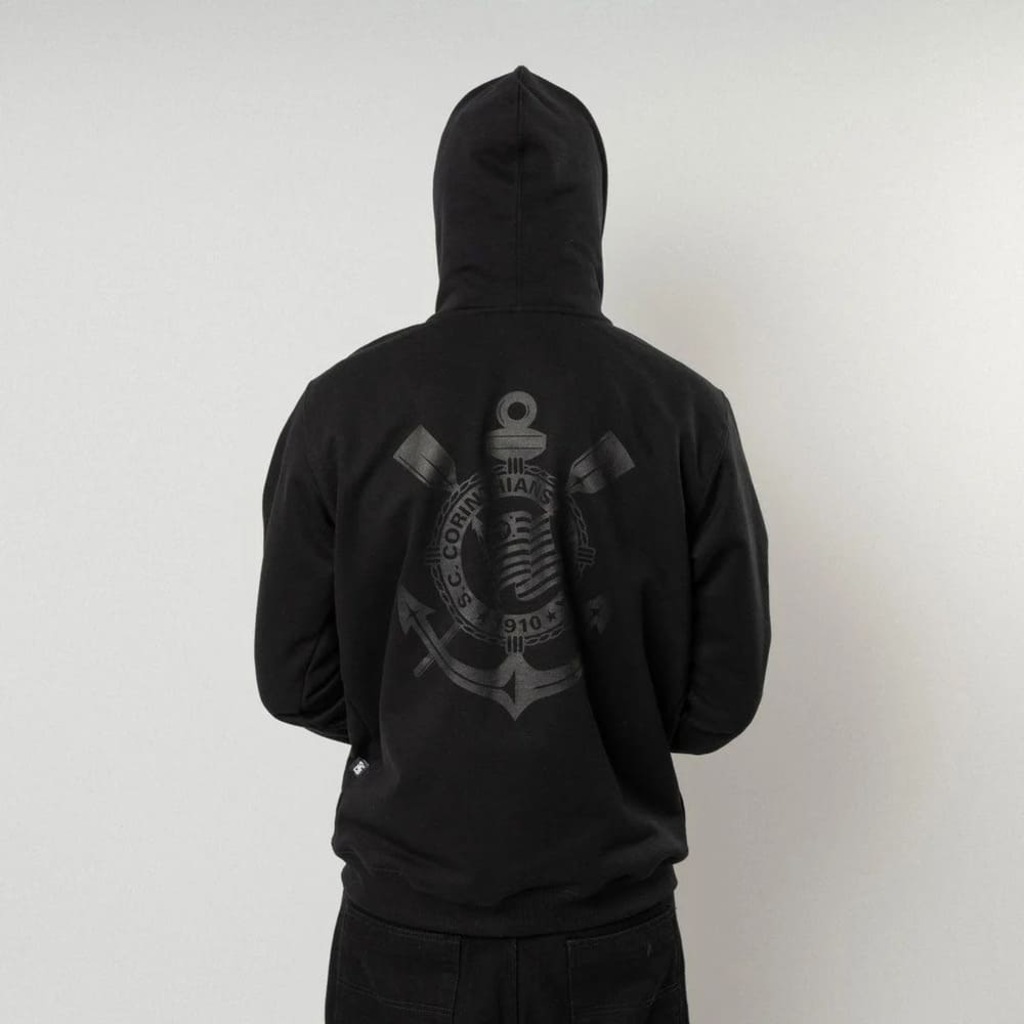Imagem 3 do produto Blusão de Moletom Corinthians Surf Center C/Zíper Balaclava Masculino