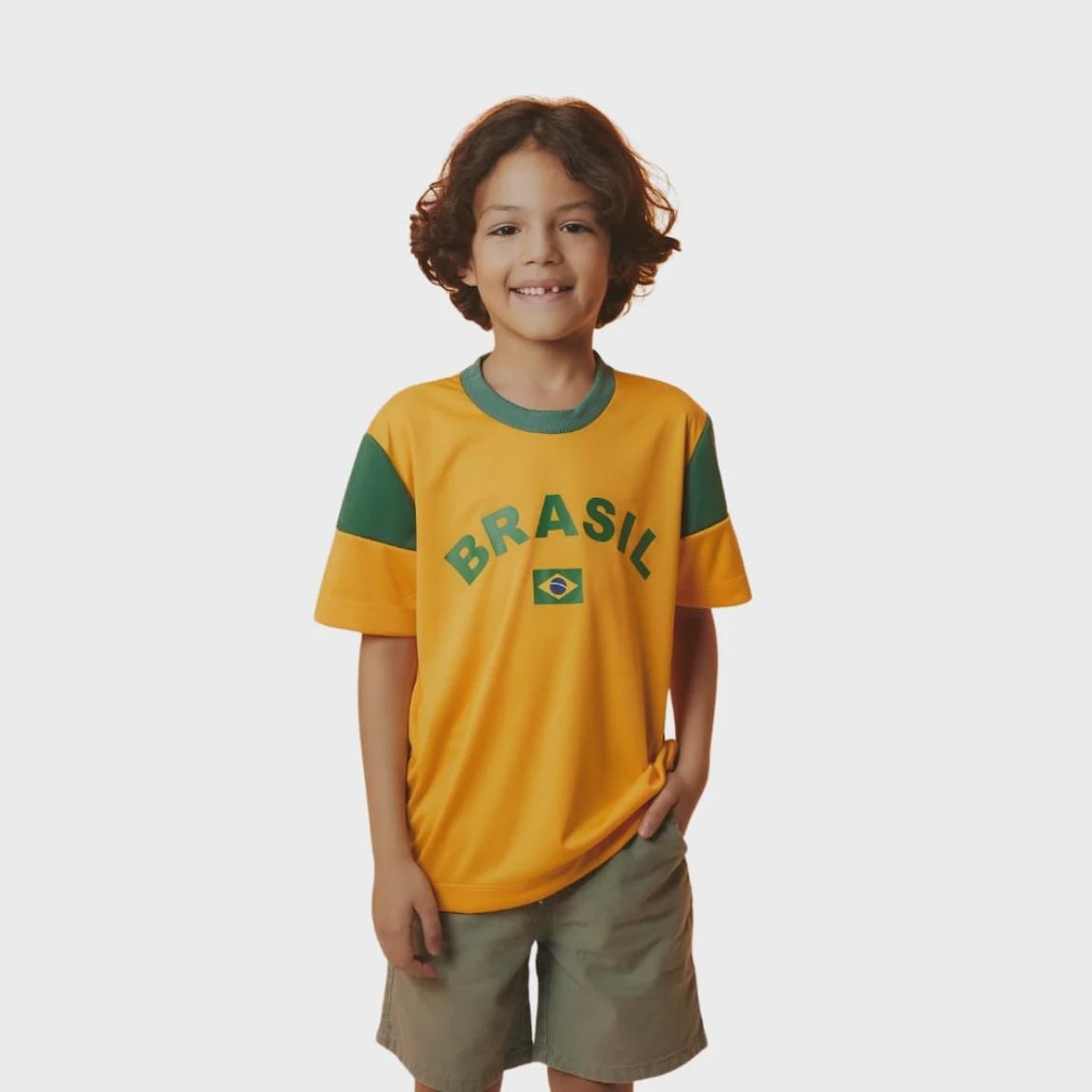 Camisa do Brasil Dengo Braziline Infantil