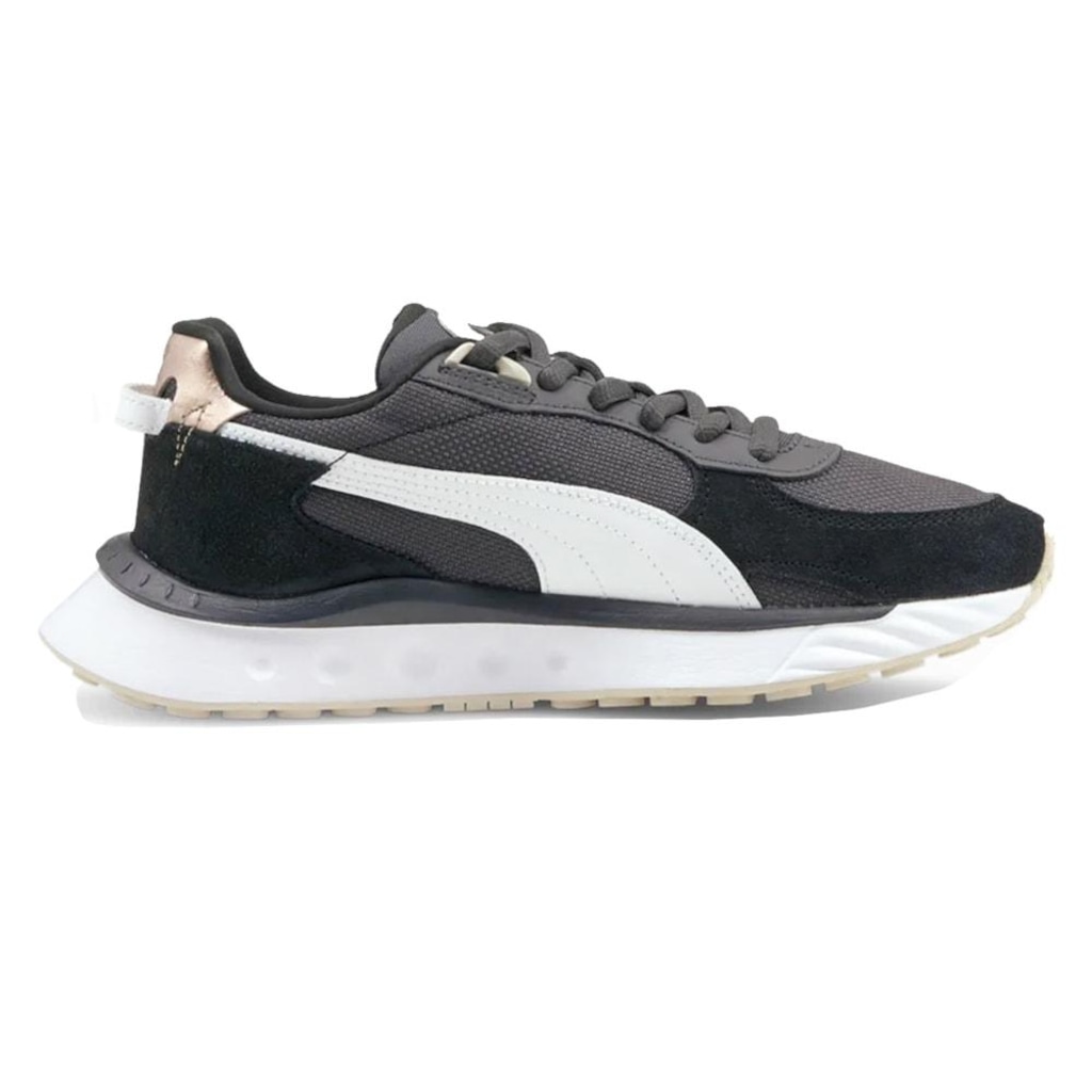 Tênis Feminino Puma Wild Rider Soft Metal Ebony