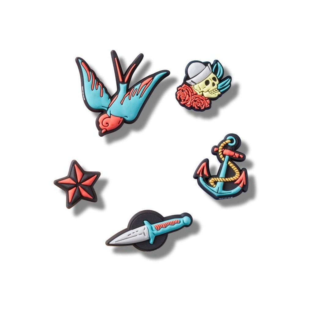 Jibbitz™ Tatuagem de Marinheiro Pack com 5 Peças Único - Unissex