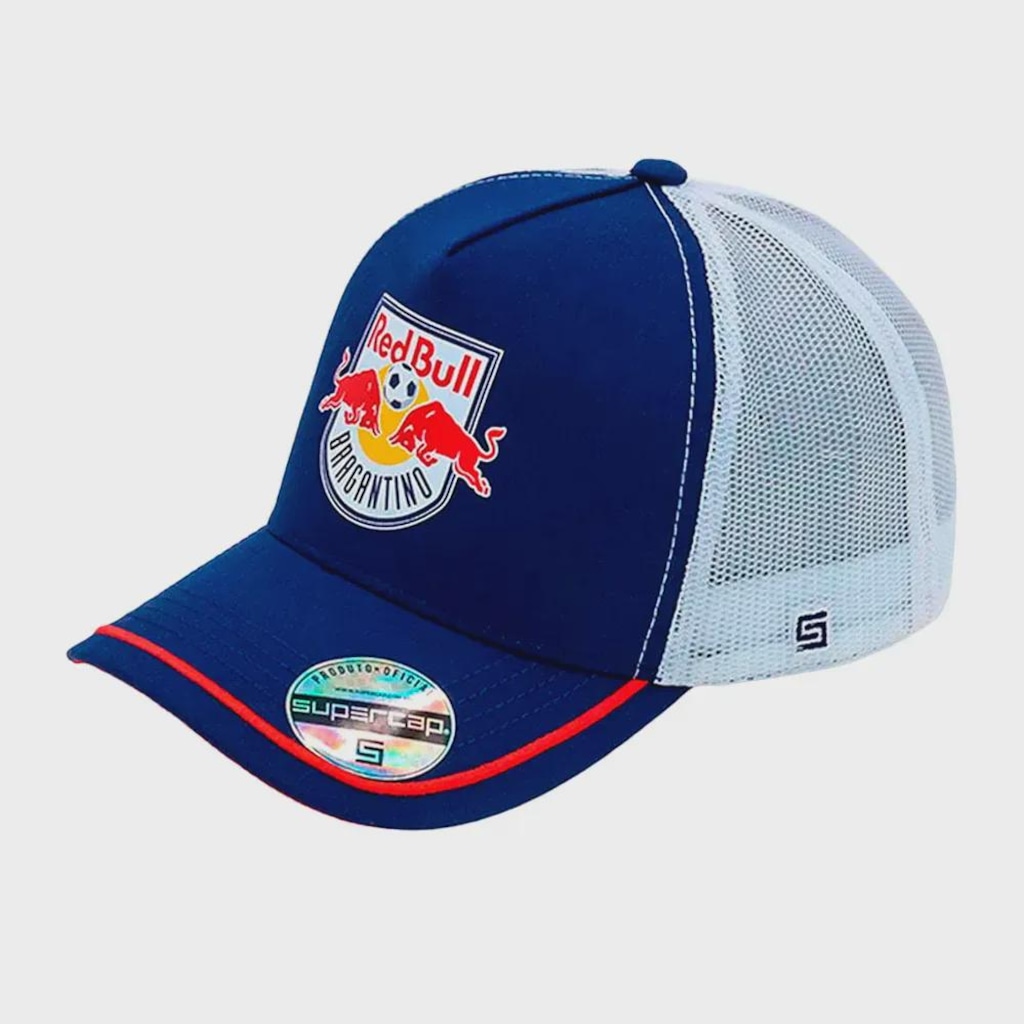Boné Supercap Red Bull Bragantino Trucker Tela