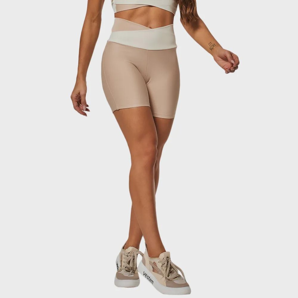 Short Vestem Bicolor Yara Feminino