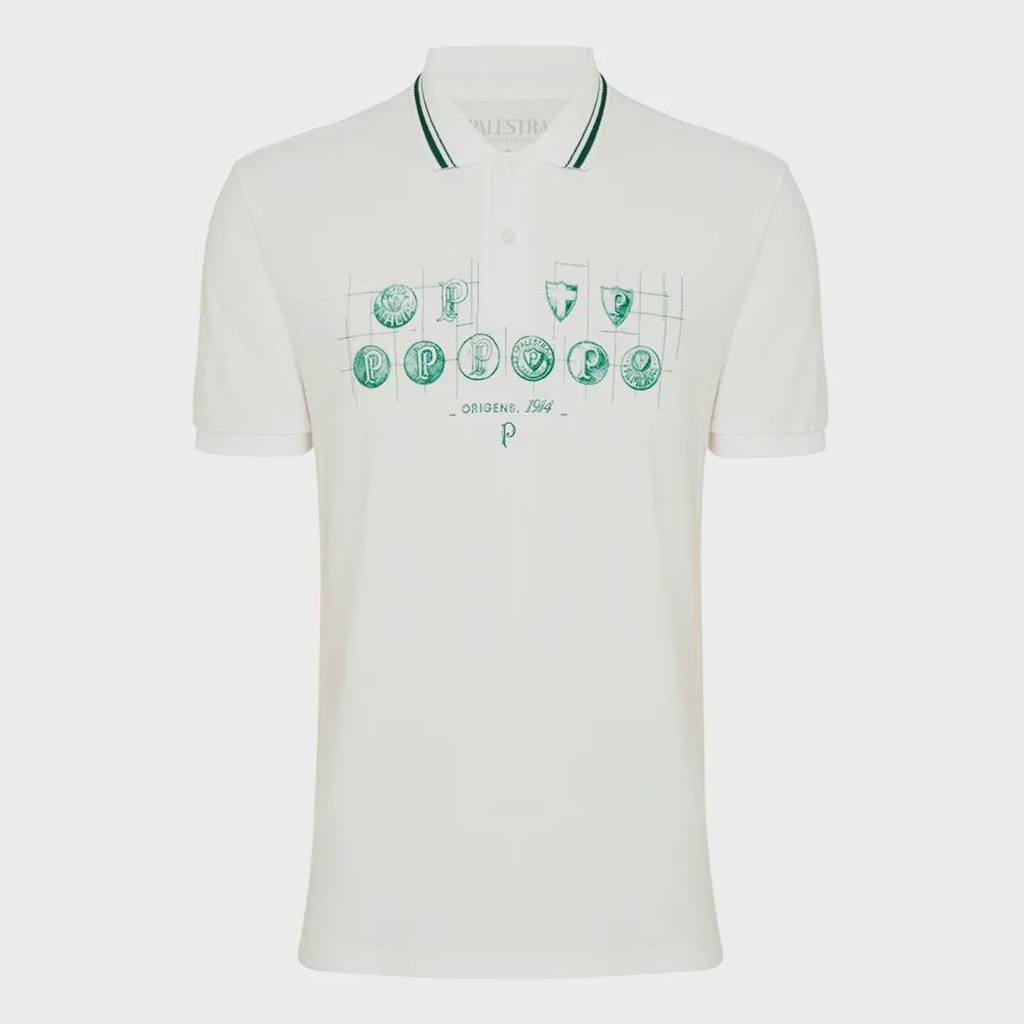 Camisa Polo Palmeiras Vestem Origens Brasões Masculina