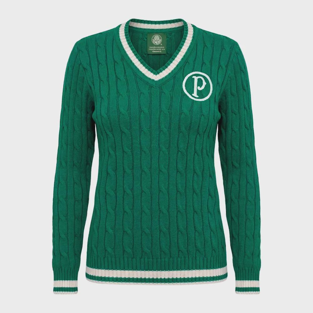 Blusa Tricot Palmeiras Betel 75 Years Edition Feminina