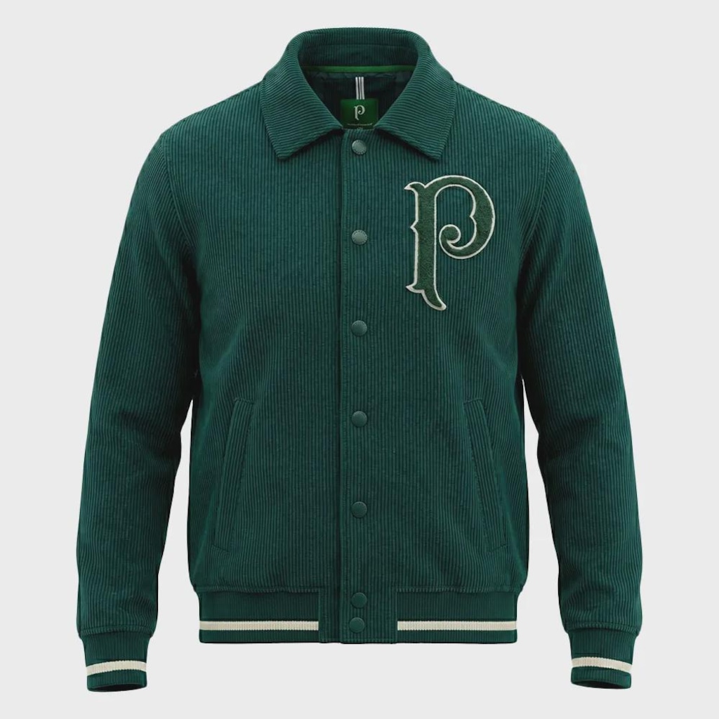 Jaqueta Palmeiras Betel Veludo Cotelê Retrô Masculina