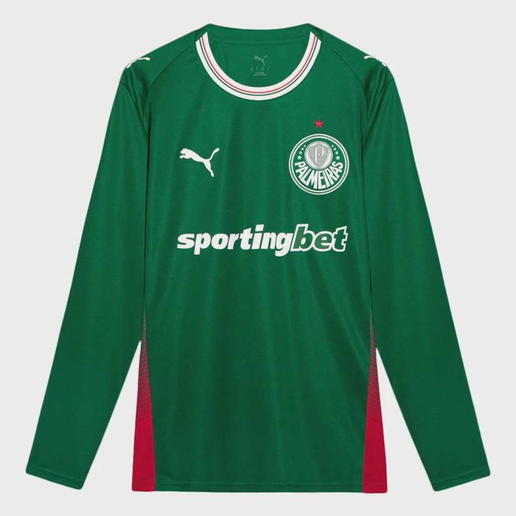 Camisa Puma Palmeiras I 2026 Torcedor ML Masculina