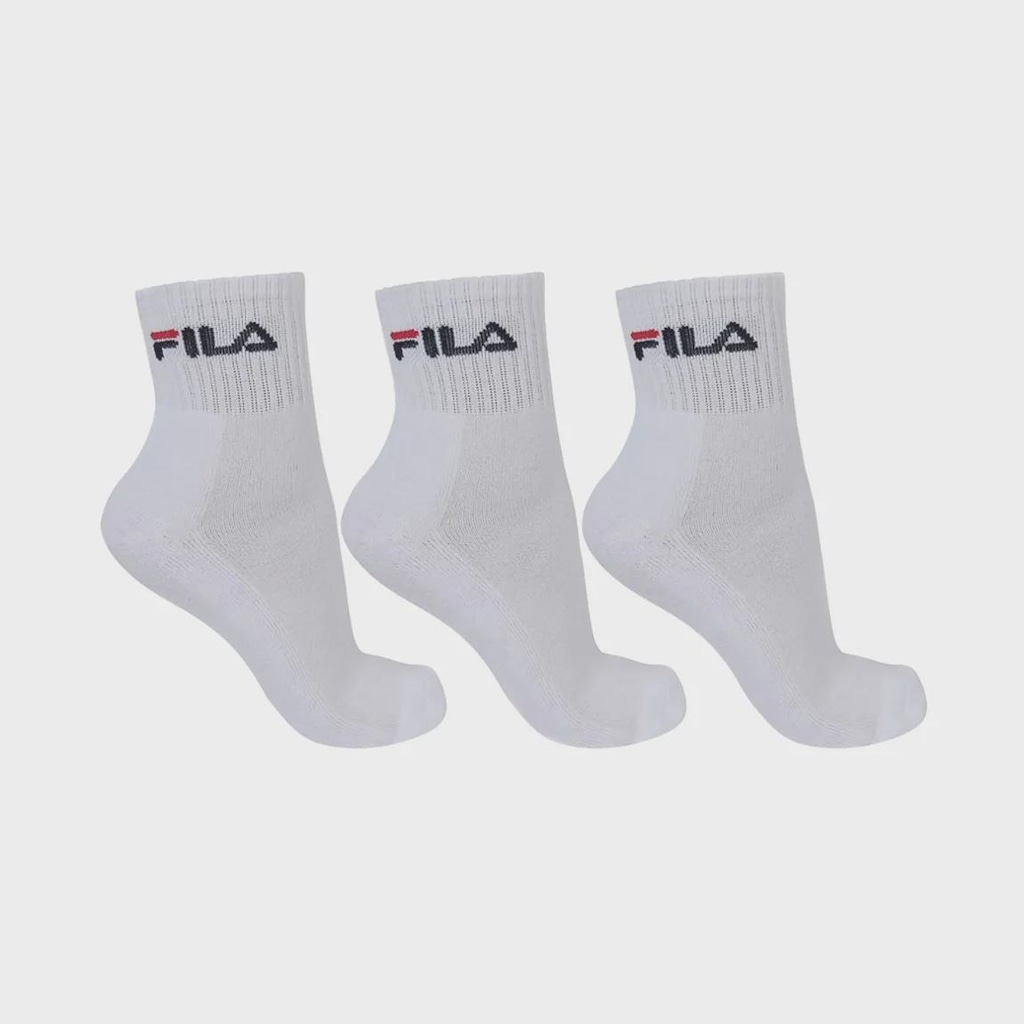 Kit 3 Meias Cano Médio Fila Unissex