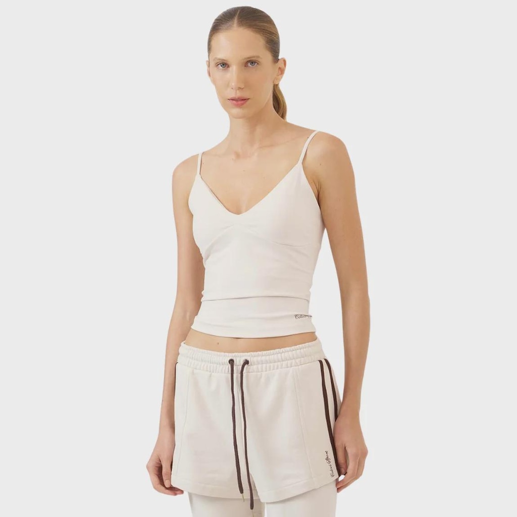 Camiseta Regata Colcci Sport Alça Fina Zen Soft Feminina