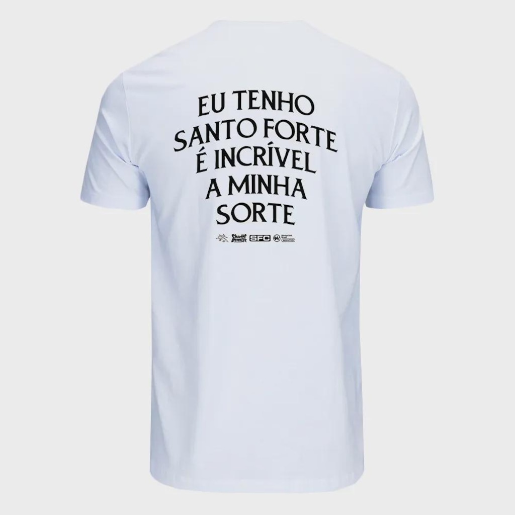 Imagem 2 do produto Camiseta Santos Wanted Oversized Santo Forte Masculina