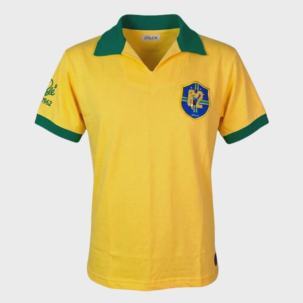 Camisa Polo Atheleta Brasil Retrô Pelé 1962 Masculina