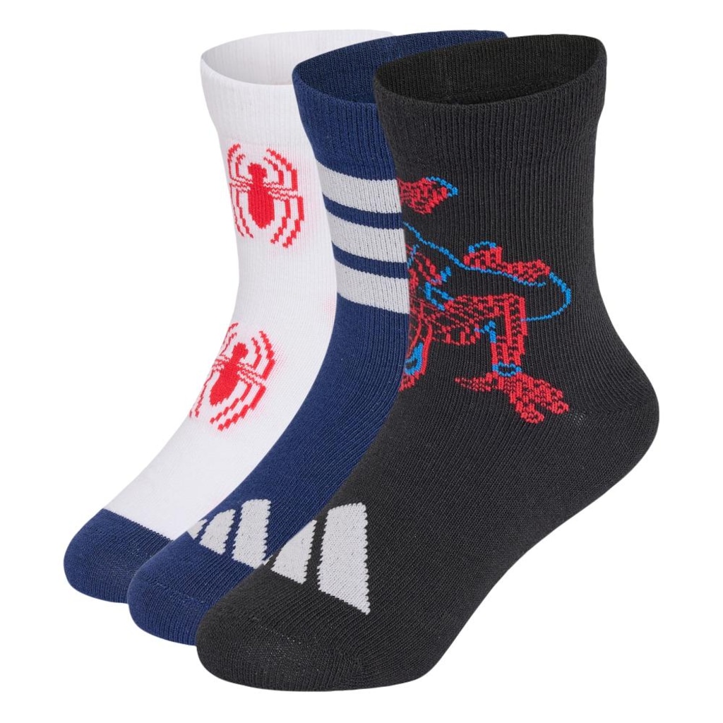 Kit Meias Cano Médio Marvel Spider-Man com 3 Pares Infantil