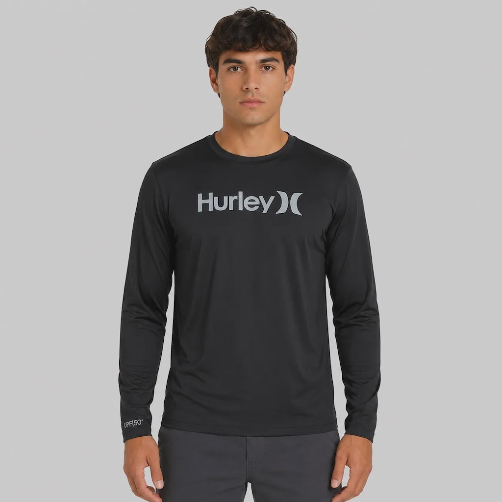 Camiseta Hurley Surf Tee Manga Longa One&amp;Only UPF50+ Masculina