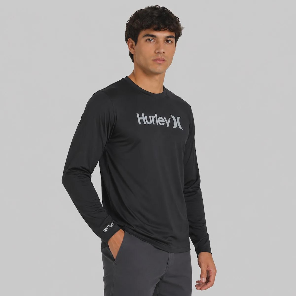 Imagem 2 do produto Camiseta Hurley Surf Tee Manga Longa One&amp;Only UPF50+ Masculina