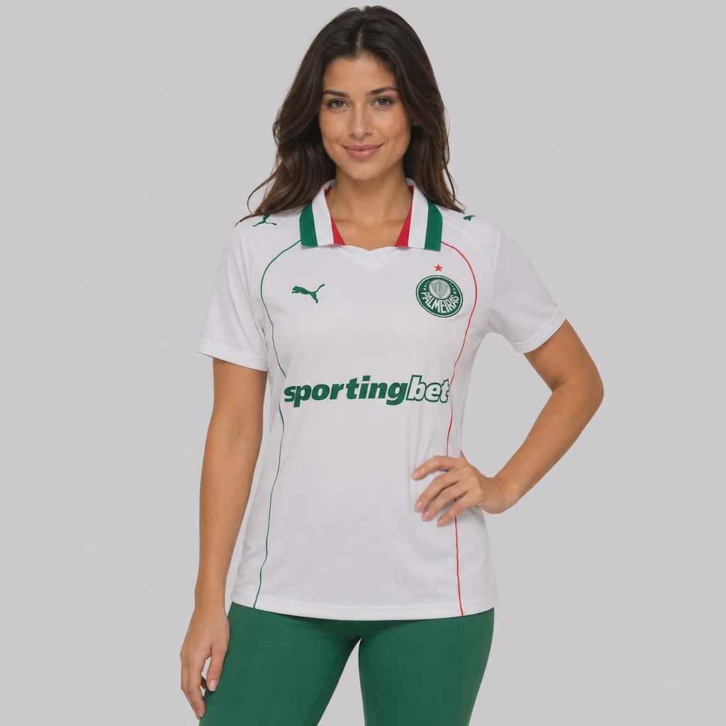 Camisa do Palmeiras II 26/27 Patch Libertadores Puma Feminina