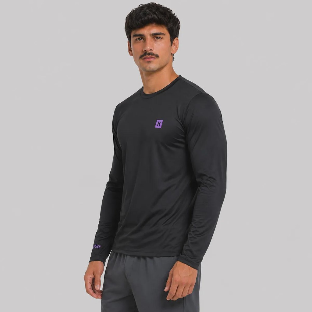 Imagem 3 do produto Camiseta Hurley Surf Tee Manga Longa Mini Icon ll UPF50+ Masculina