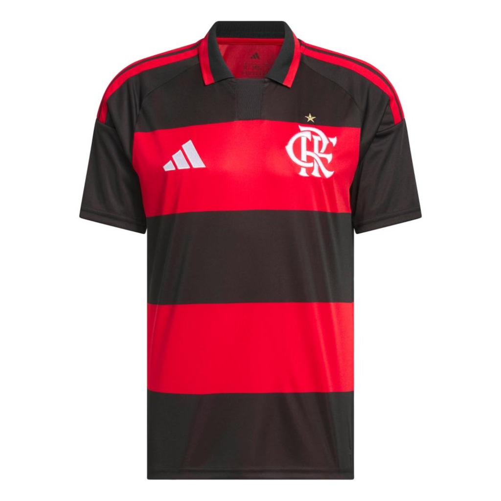 Camisa de Time CR Flamengo 26 adidas Masculino - Foto 1