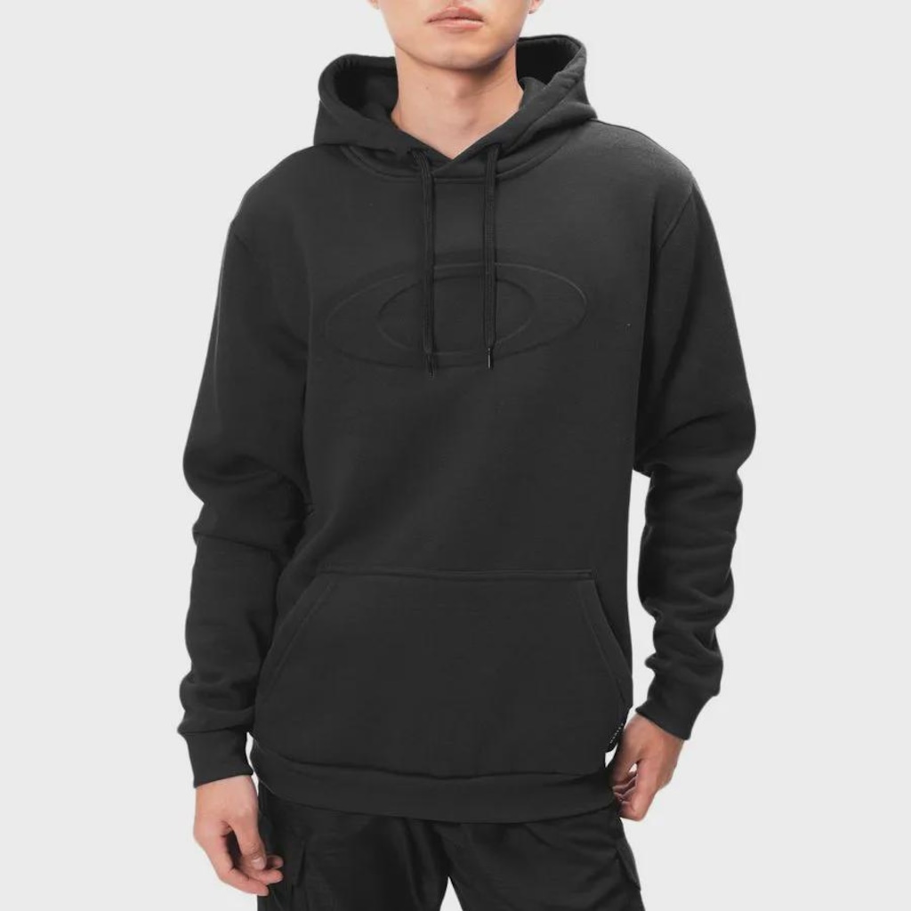 Moletom Masculino Oakley Big O 3D Logo Blackout - Masculino
