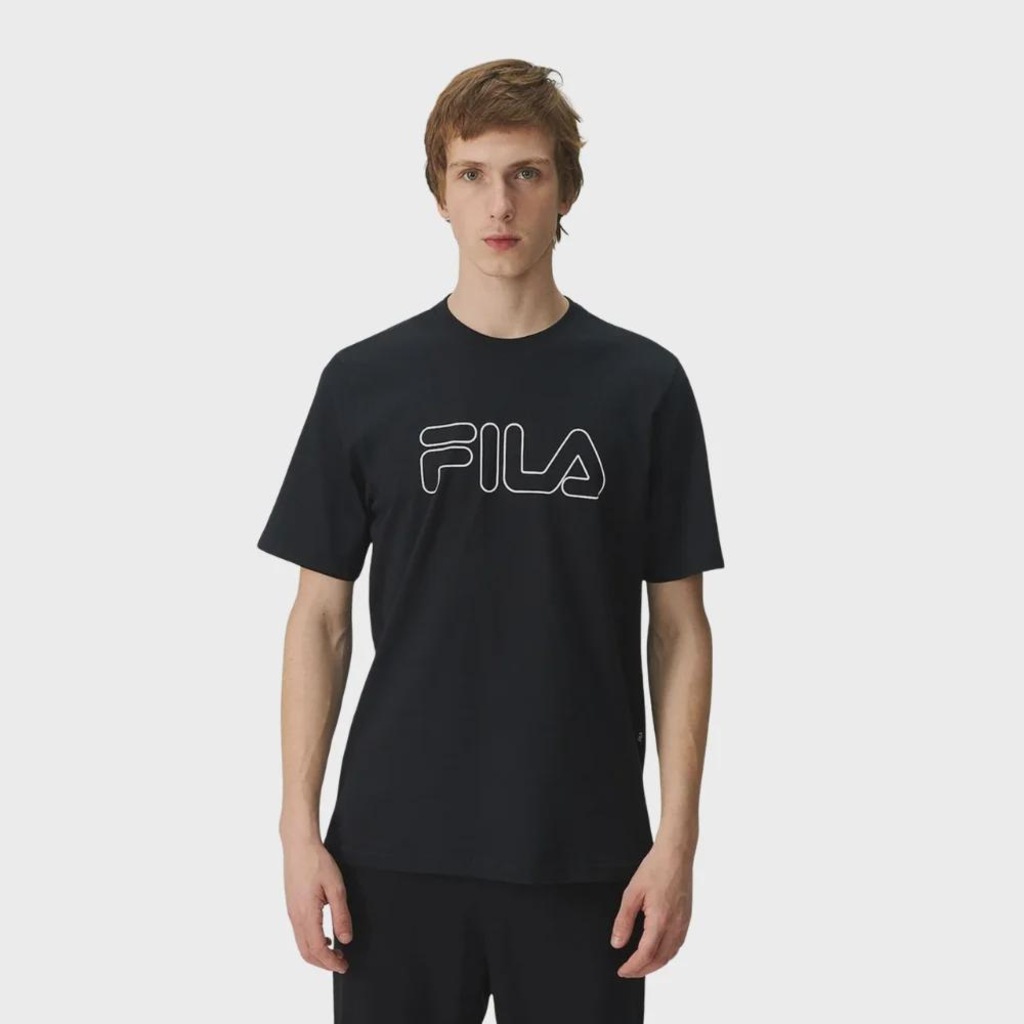 Camiseta Fila Regular Letter Outline - Masculina