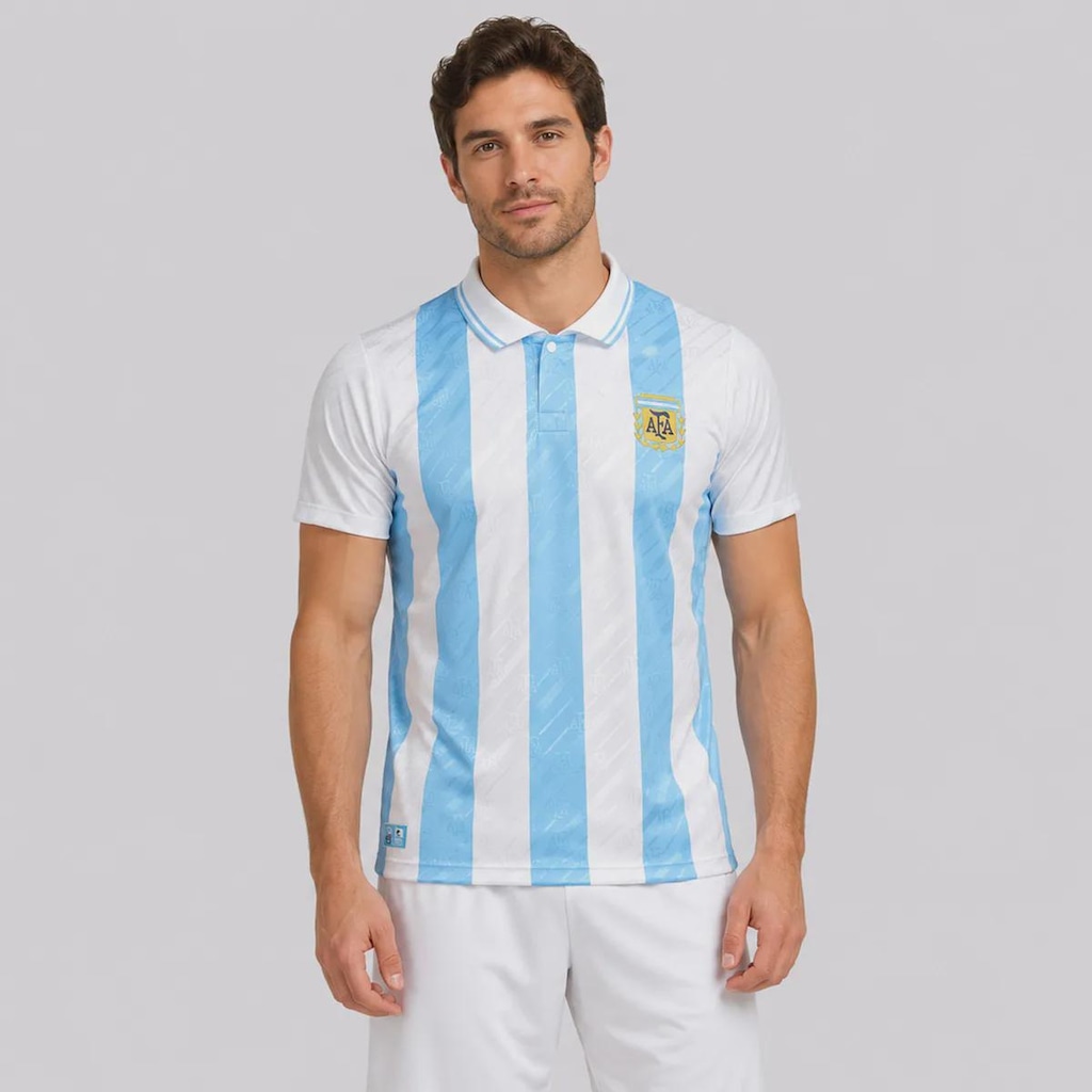 Camisa Argentina Retrô 1994 Listrada FutFanatics Masculina