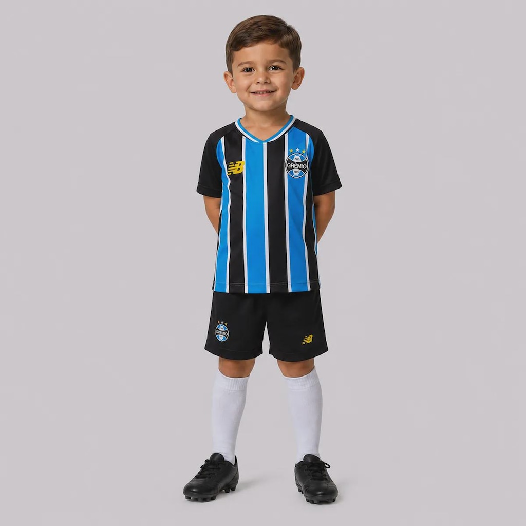 Kit Infantil New Balance Grêmio I 2026