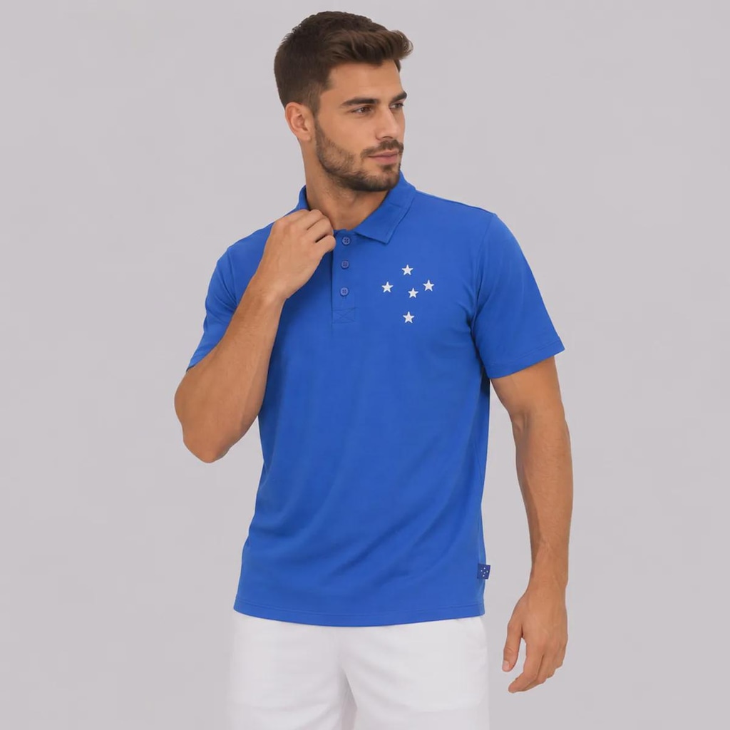 Imagem 2 do produto Camiseta Polo Cruzeiro Piquet FutFanatics Masculina