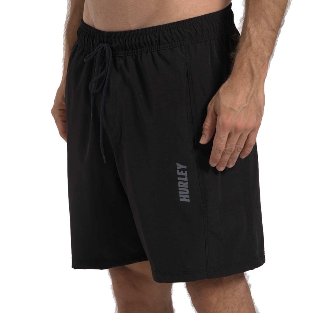 Bermuda Hurley Elástico Block 17" Masculina