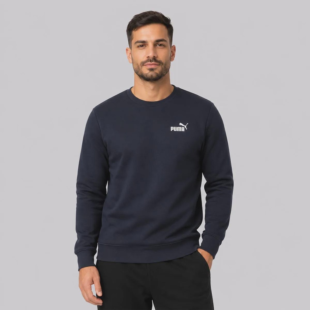 Moletom Puma Ess Small No.1 Logo Crew Masculino
