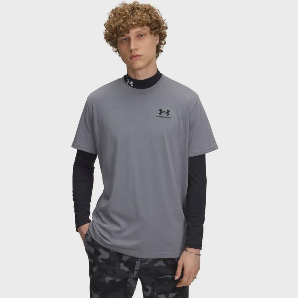 Camiseta Sportstyle Under Armour Logo Heavyweight - Masculina