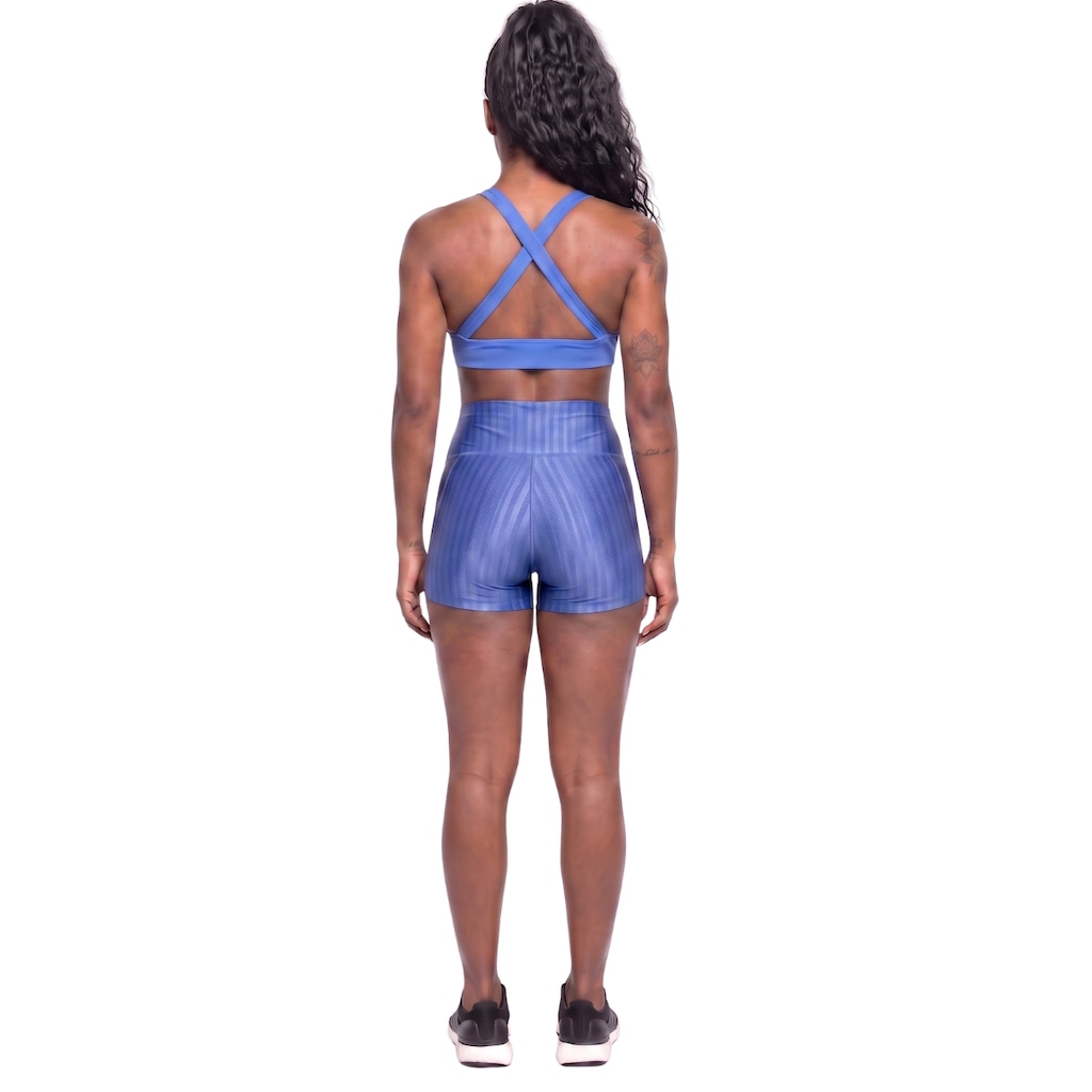 Imagem 2 do produto Conjunto Feminina Fitness Top Bojo e Short New Zig Vekyo Roupa De Academia Treino Musculação