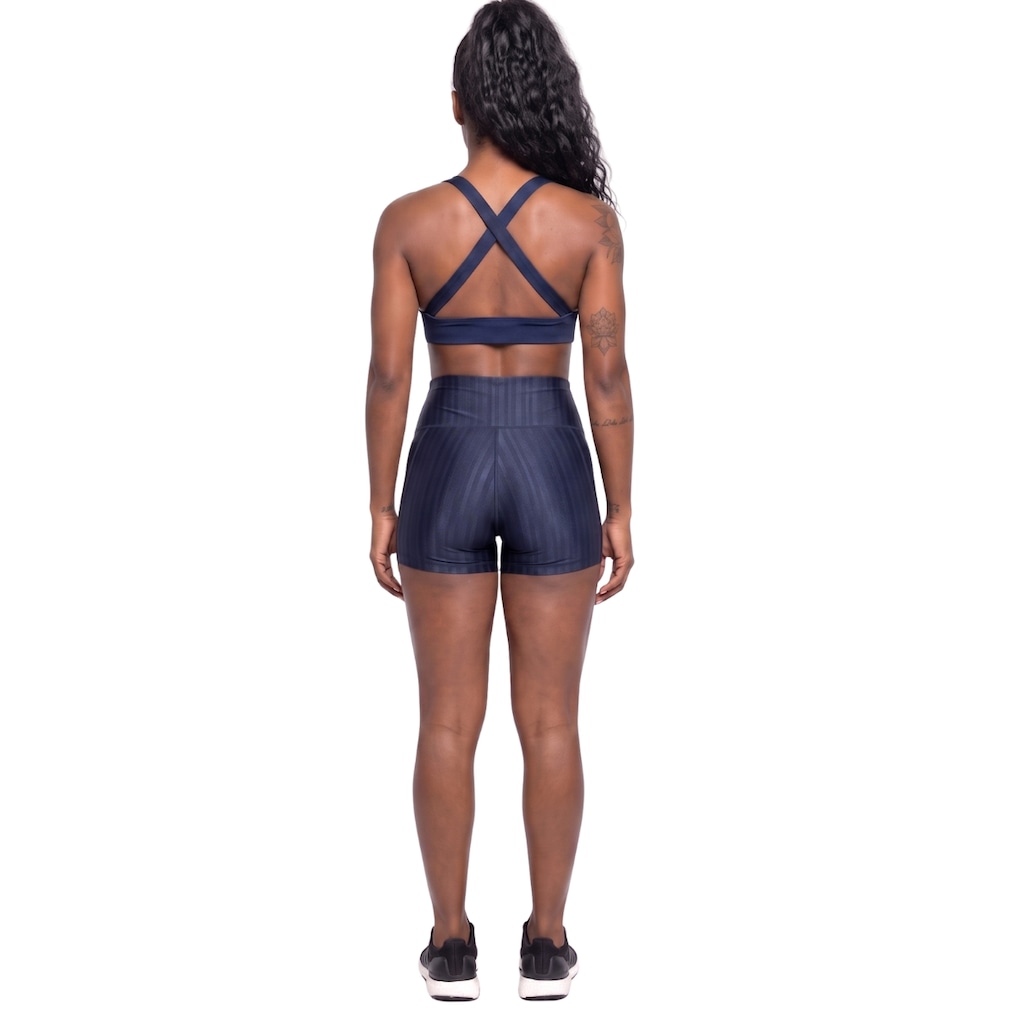 Imagem 2 do produto Conjunto Feminina Fitness Top Bojo e Short New Zig Vekyo Roupa De Academia Treino Musculação