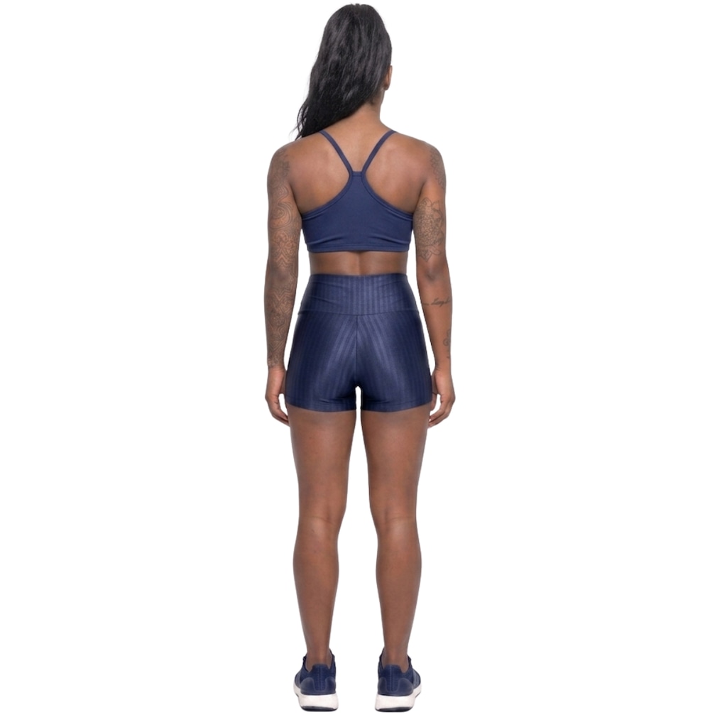 Imagem 2 do produto Conjunto Feminina Fitness Top Alça Fina e Short New Zig Vekyo Roupa De Academia Treino Musculação