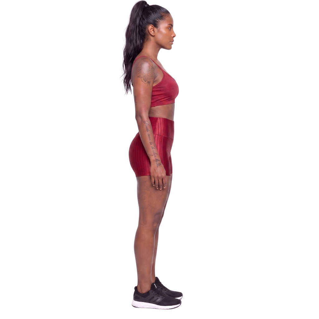 Imagem 2 do produto Conjunto Feminina Fitness Top Alça Fina e Short New Zig Vekyo Roupa De Academia Treino Musculação