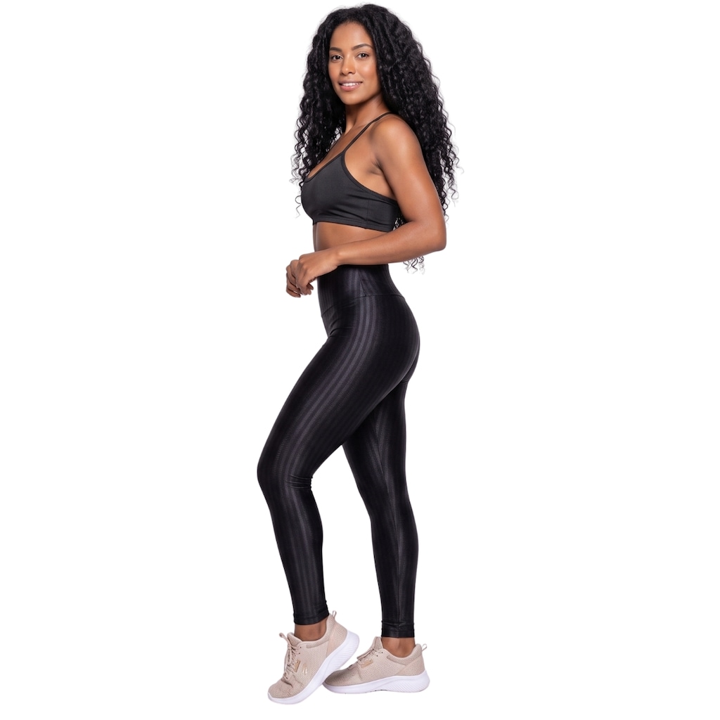Imagem 3 do produto Conjunto Feminina Fitness Top Alça Fina e Calça New Zig Vekyo Roupa De Academia Musculação