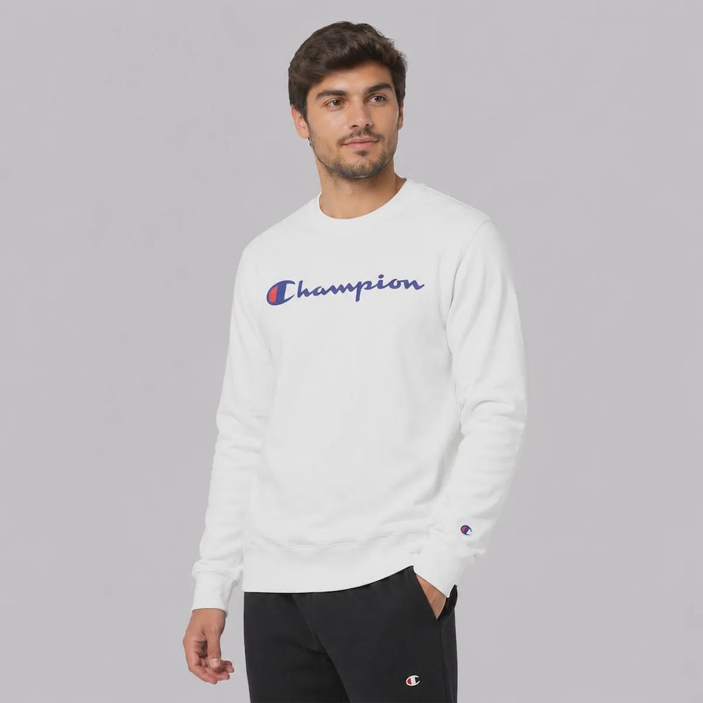 Imagem 4 do produto Blusão de Moletom Champion Crewnek Athletic Script INK Masculino