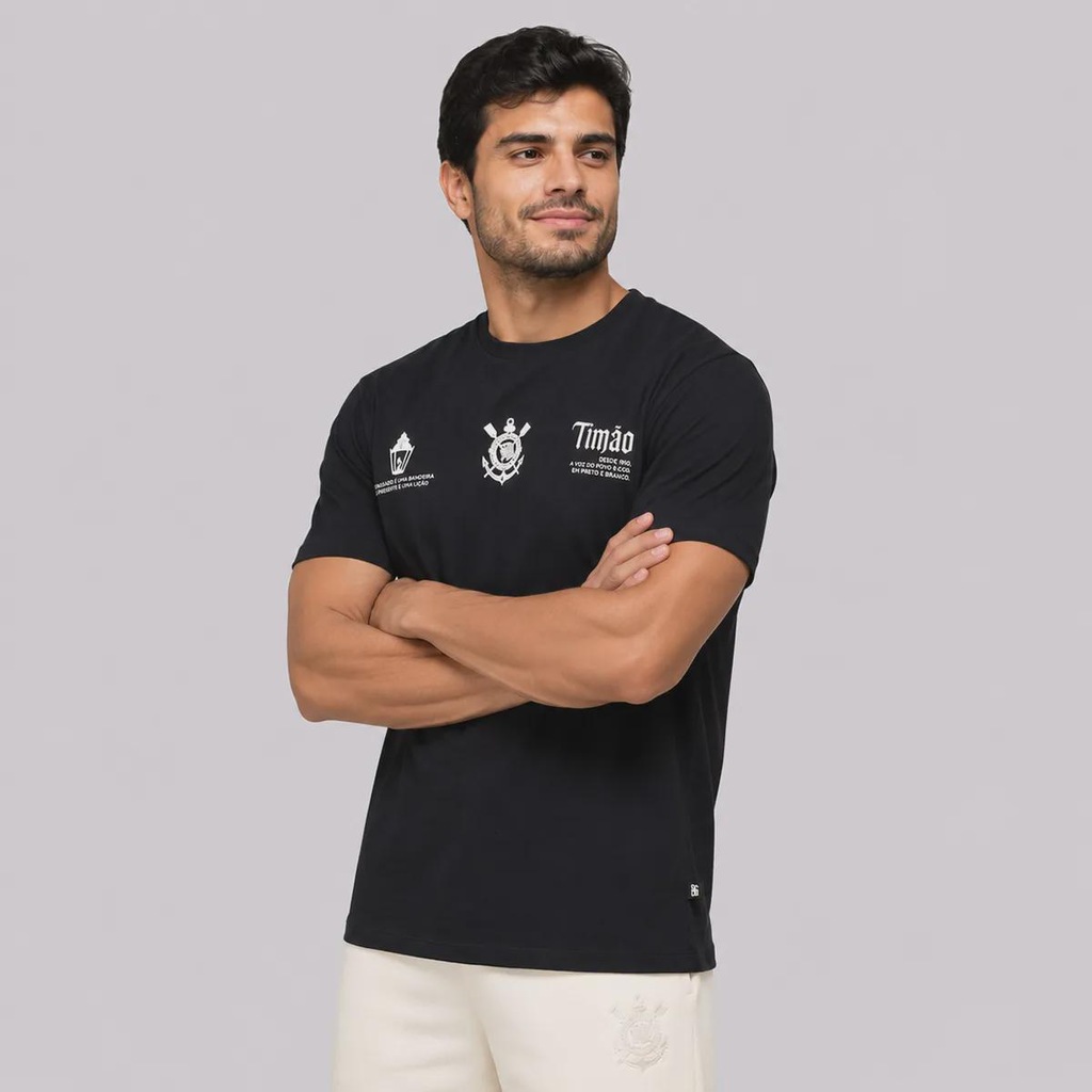 Imagem 3 do produto Camiseta do Corinthians Classic Luz da Fiel Masculina