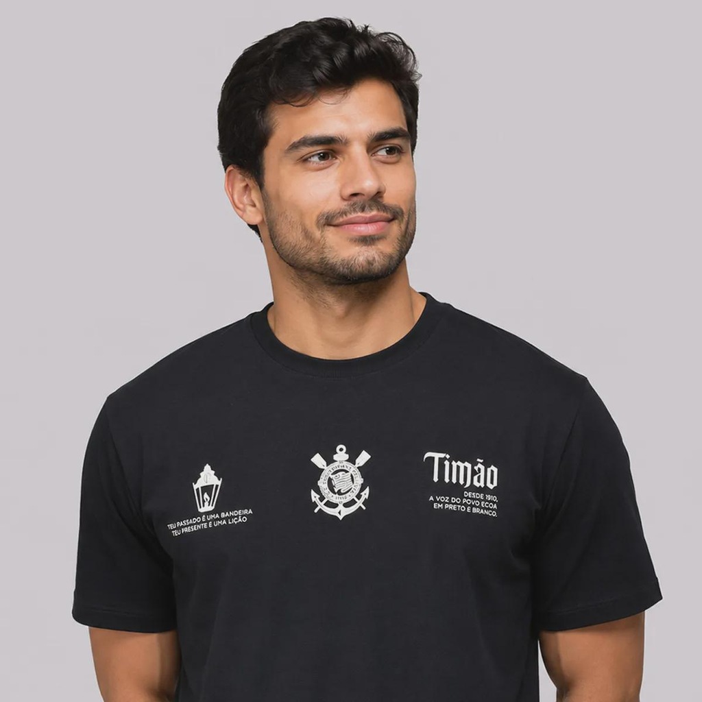 Imagem 5 do produto Camiseta do Corinthians Classic Luz da Fiel Masculina