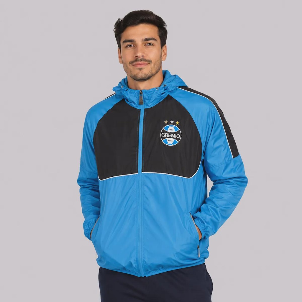 Jaqueta do Grêmio Corta Vento Cutts Tricolor Masculina