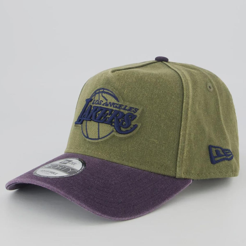 Boné New Era Los Angeles Lakers NBA New Olive Navy 940 AF