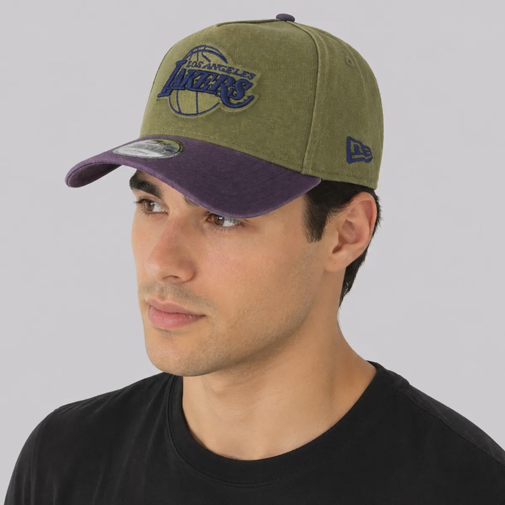 Imagem 5 do produto Boné New Era Los Angeles Lakers NBA New Olive Navy 940 AF