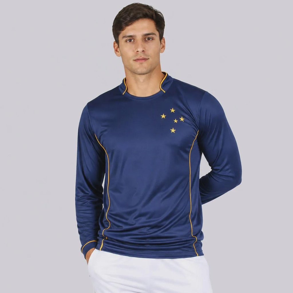 Camisa do Cruzeiro Gold Dry Manga Longa Masculina