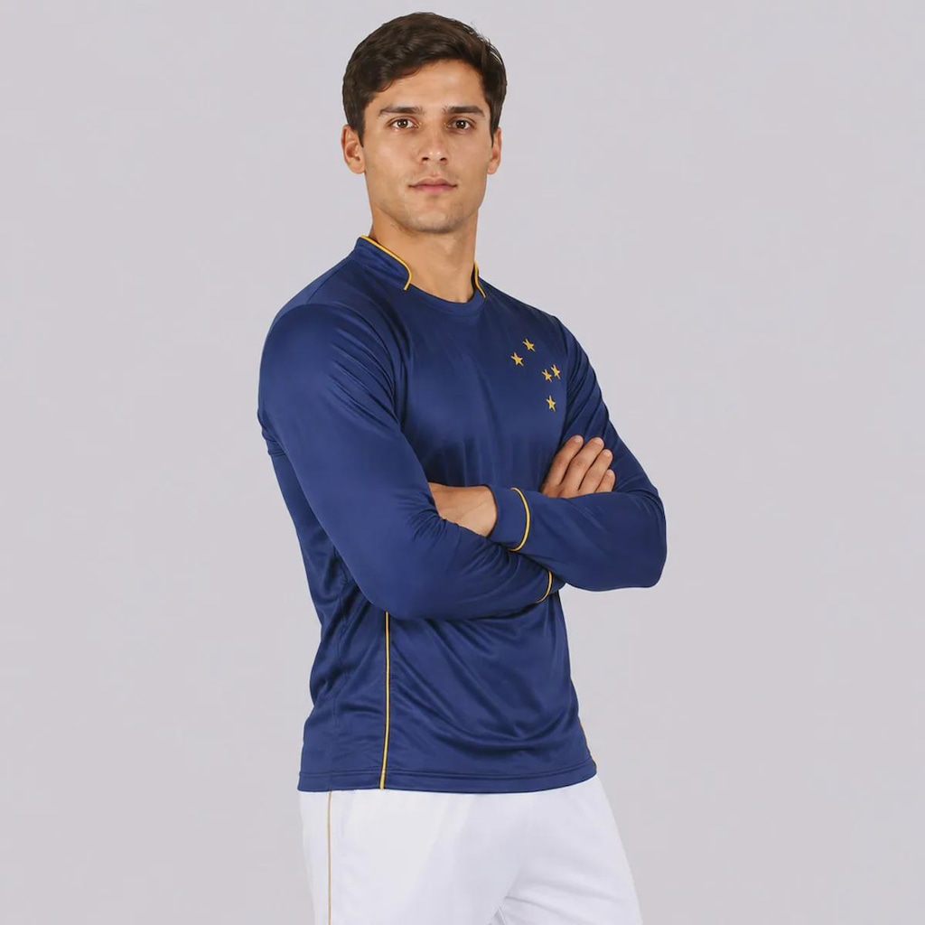 Imagem 2 do produto Camisa do Cruzeiro Gold Dry Manga Longa Masculina