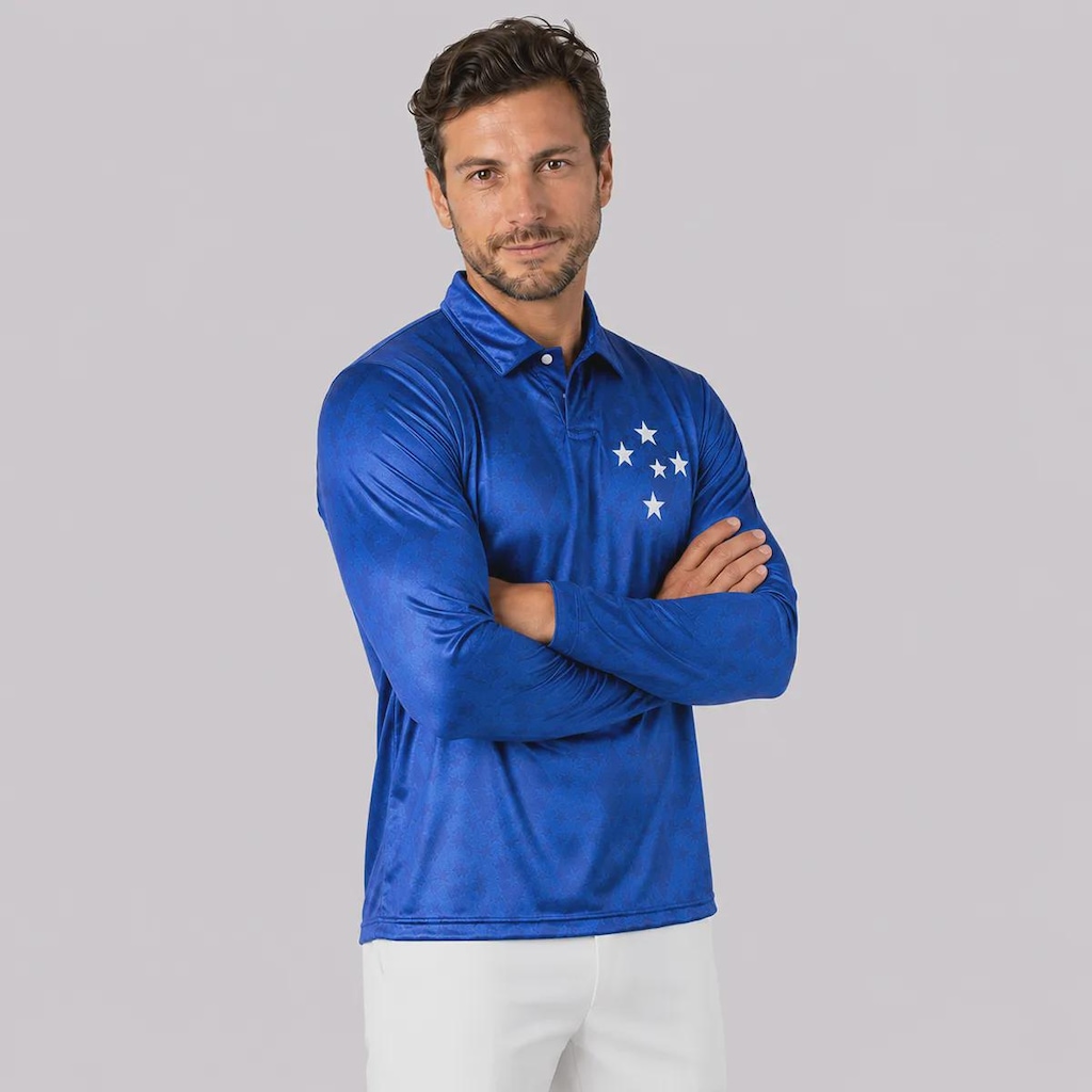 Imagem 2 do produto Camisa do Cruzeiro Retrô 1993 Manga Longa Masculina