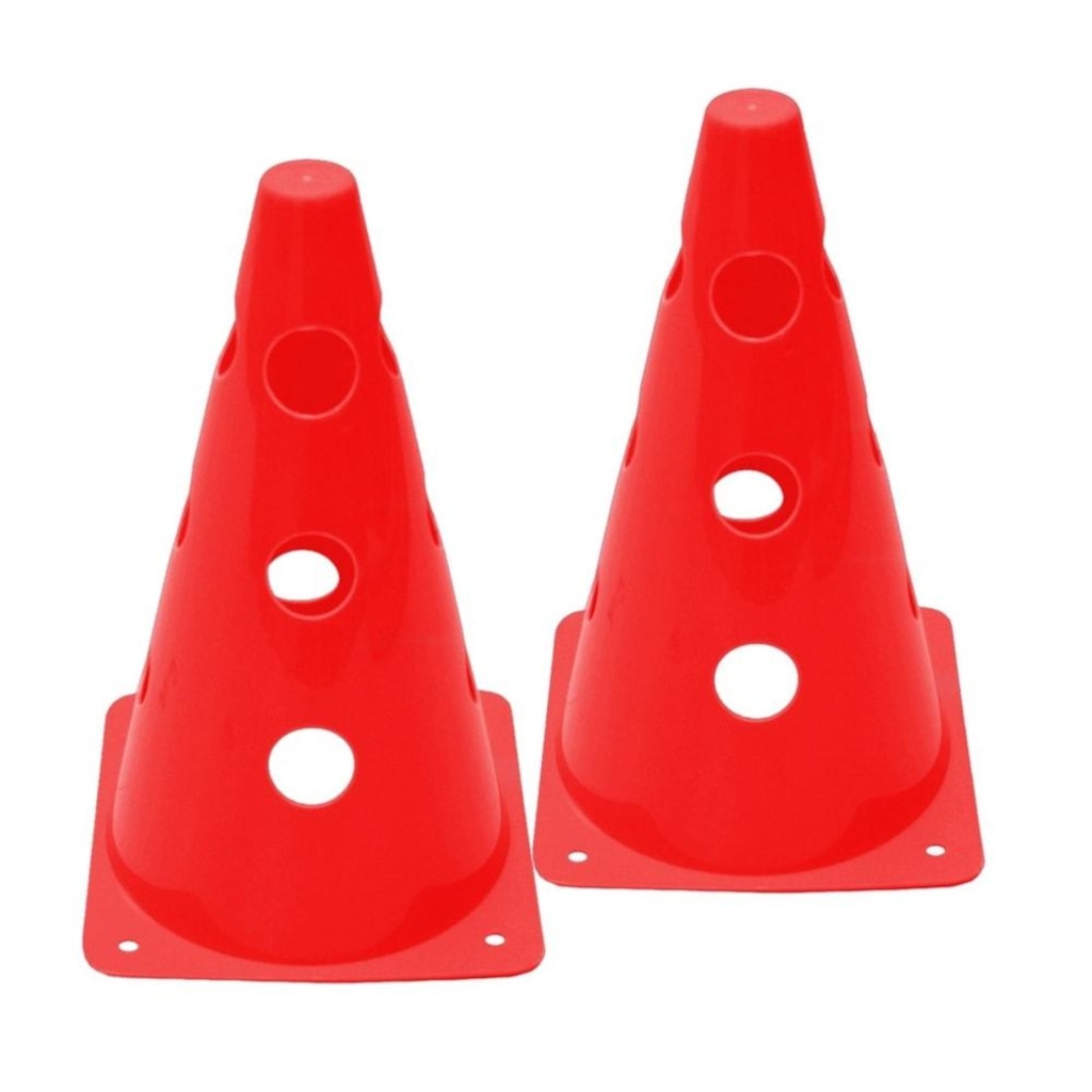 Imagem 3 do produto Kit Agilidade 2 Cones Perfurados + Bastão Poker