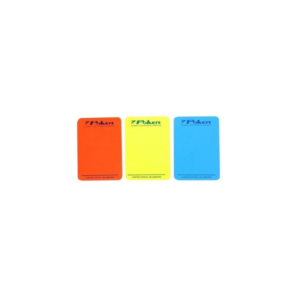Cartao De Arbitro Futsal Poker Pvc