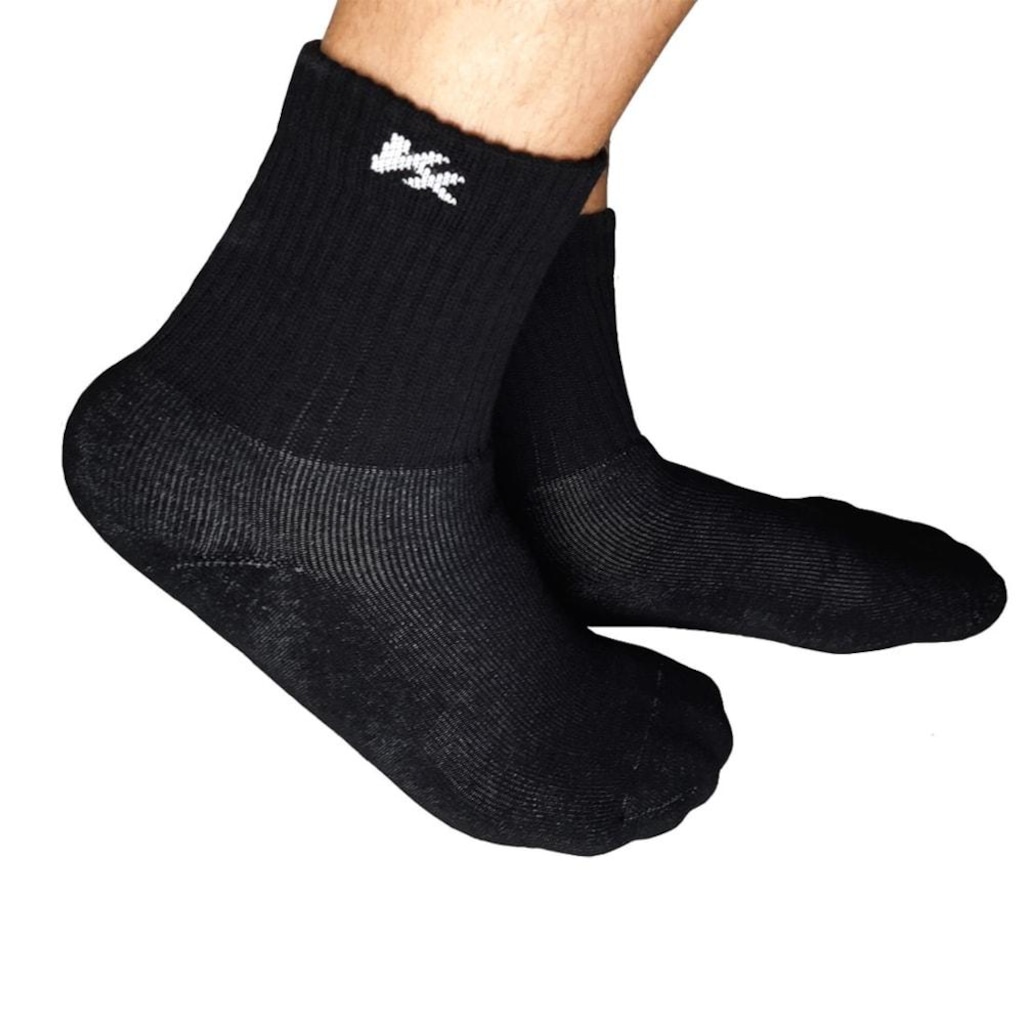 Meia Kanxa Cano Alto Atoalhada 39-44 cor