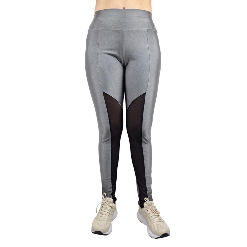 Calça Legging Selene Com Recorte e Tule Feminina