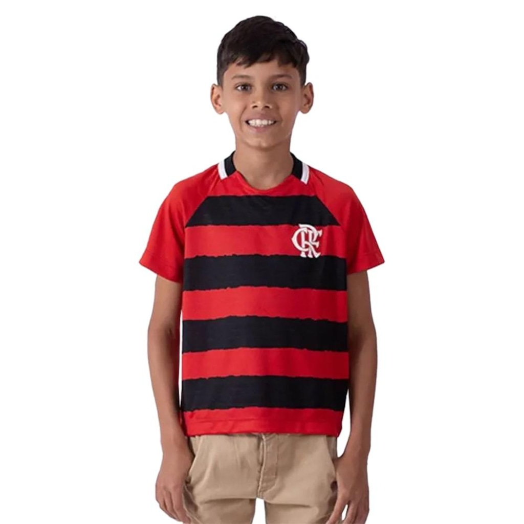 Camisa Flamengo Manto Braziline Infantil (06 ao 14)